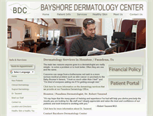 Tablet Screenshot of bayshorederm.com